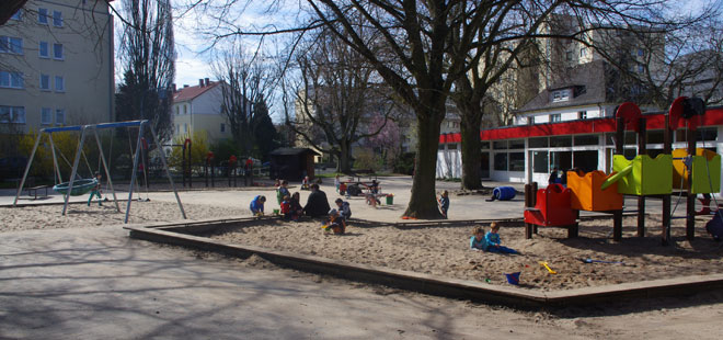 Das Bild zeigt die Kindertagesstätte Ketteler Straße, copyright Stadt Friedberg (Hessen)