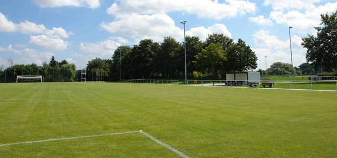 Das Bild zeigt die Sportanlage Burgfeld, copyright Stadt Friedberg (Hessen)