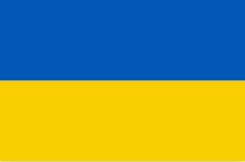 Dieses Bild zeigt die Nationalflagge der Ukraine